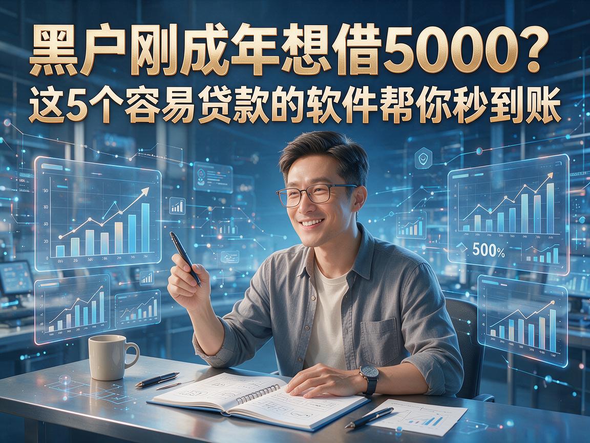 黑户刚成年想借5000?这5个容易贷款的软件帮你秒到账