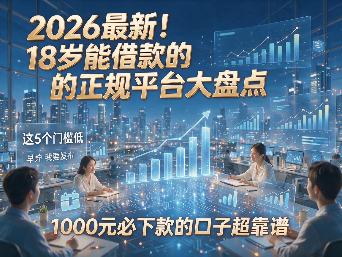 2026最新！18岁能借款的正规平台大盘点，这5个门槛低、1000元必下款的口子超靠谱