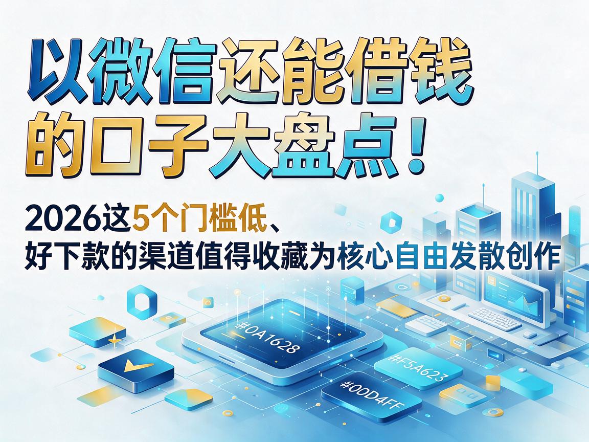 微信还能借钱的口子大盘点!2026这5个门槛低、好下款的渠道值得收藏