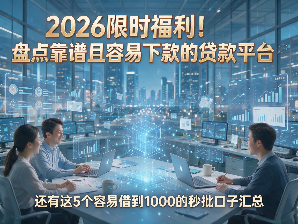 2026限时福利!盘点靠谱且容易下款的贷款平台,还有这5个容易借到1000的秒批口子汇总