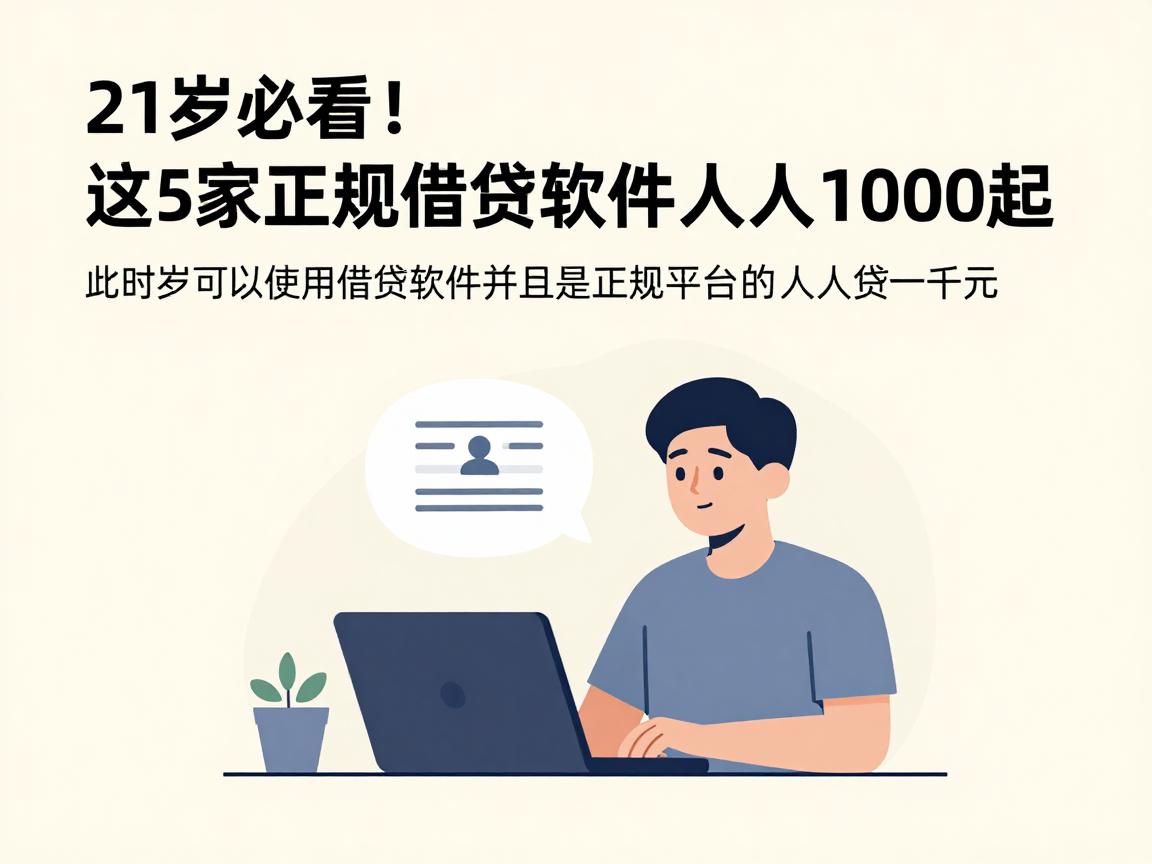 21岁必看!这5家正规借钱软件人人1000起,2026黄金指南速收