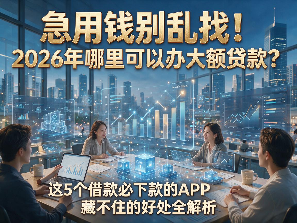 急用钱别乱找!2026年哪里可以办大额贷款?这5个借款必下款的APP藏不住的好处全解析