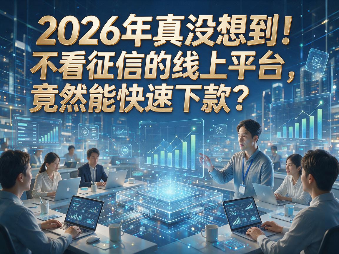 2026年真没想到!不看征信的线上平台,竟然能快速下款?全面揭露!