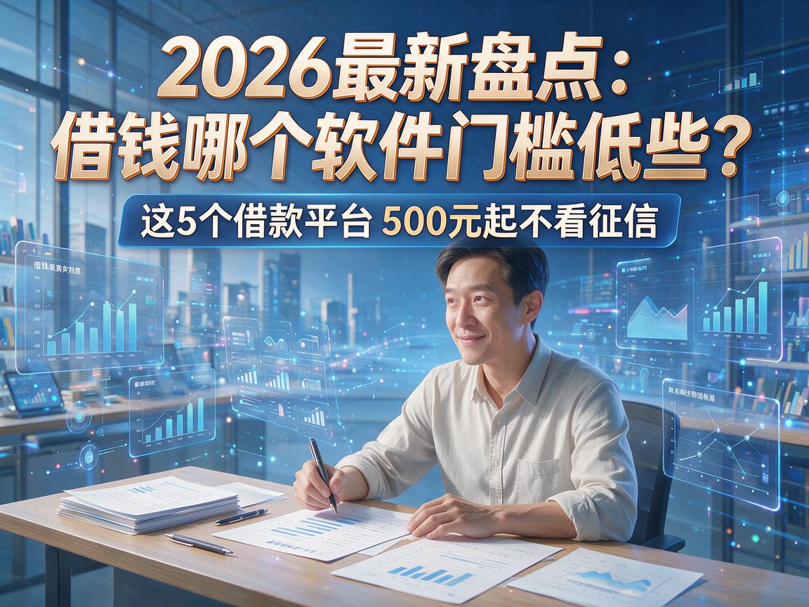2026最新盘点:借钱哪个软件门槛低些?这5个借款平台500元起不看征信!