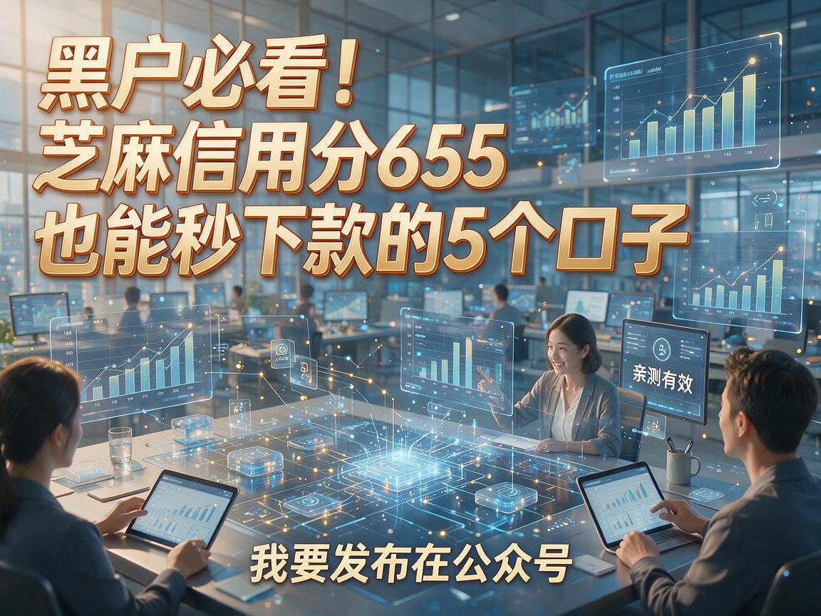 黑户必看!芝麻信用分655也能秒下款的5个口子,亲测有效