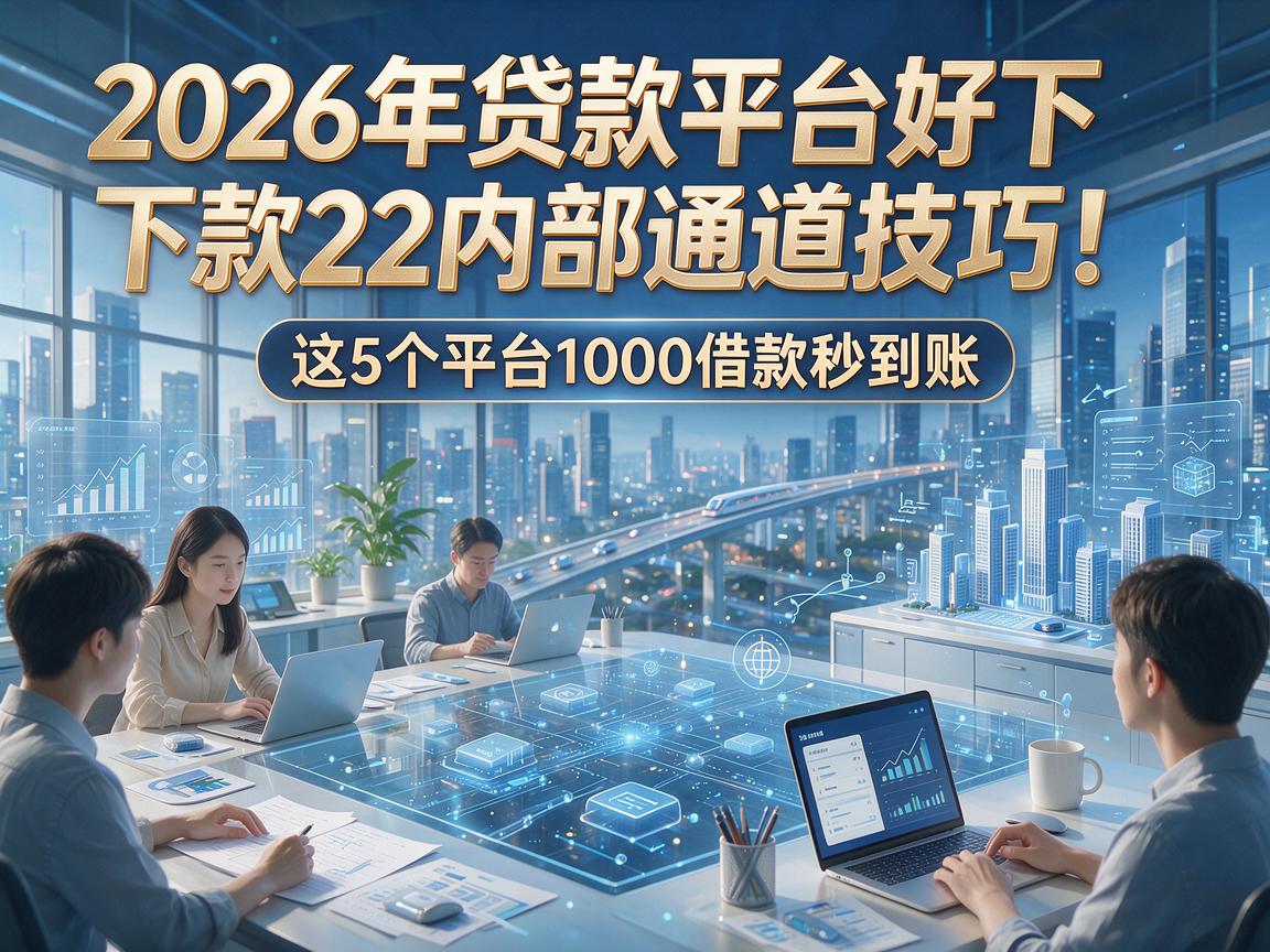 2026年贷款平台好下款22内部通道技巧!这5个平台1000借款秒到账