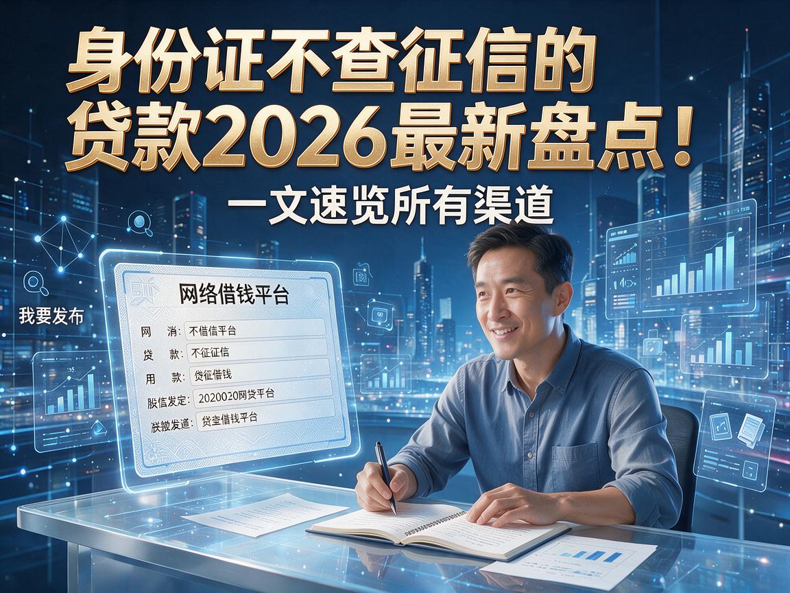 身份证不查征信的贷款2026最新盘点!一文速览所有渠道