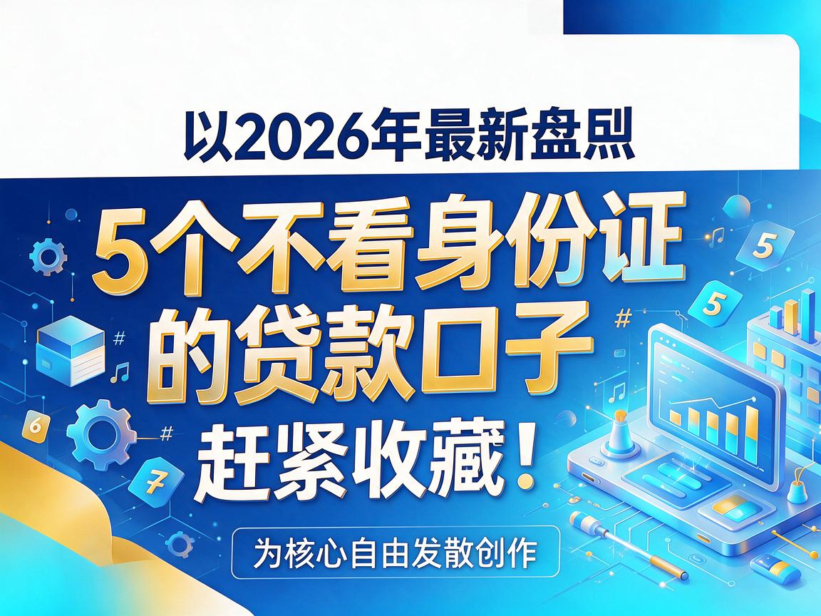 2026年最新盘点:5个不看身份证的贷款口子,赶紧收藏!