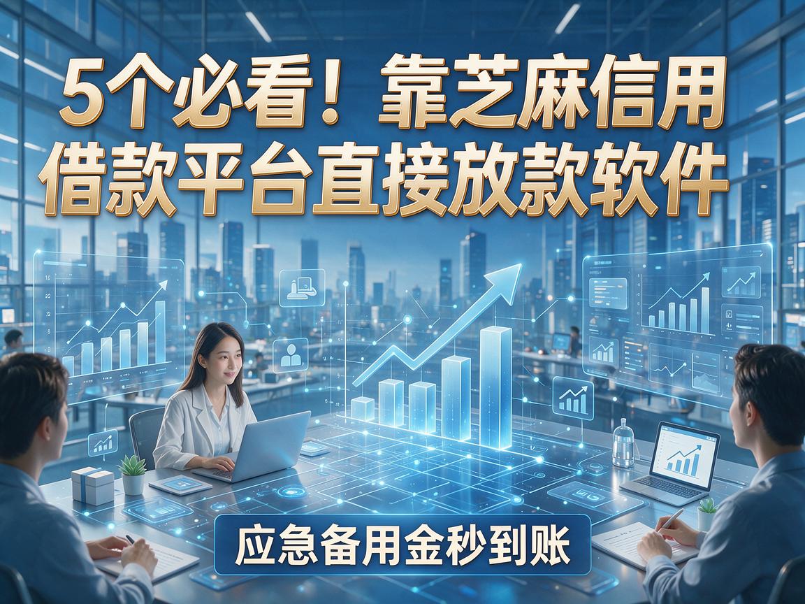 5个必看!靠芝麻信用借款平台直接放款软件,应急备用金秒到账