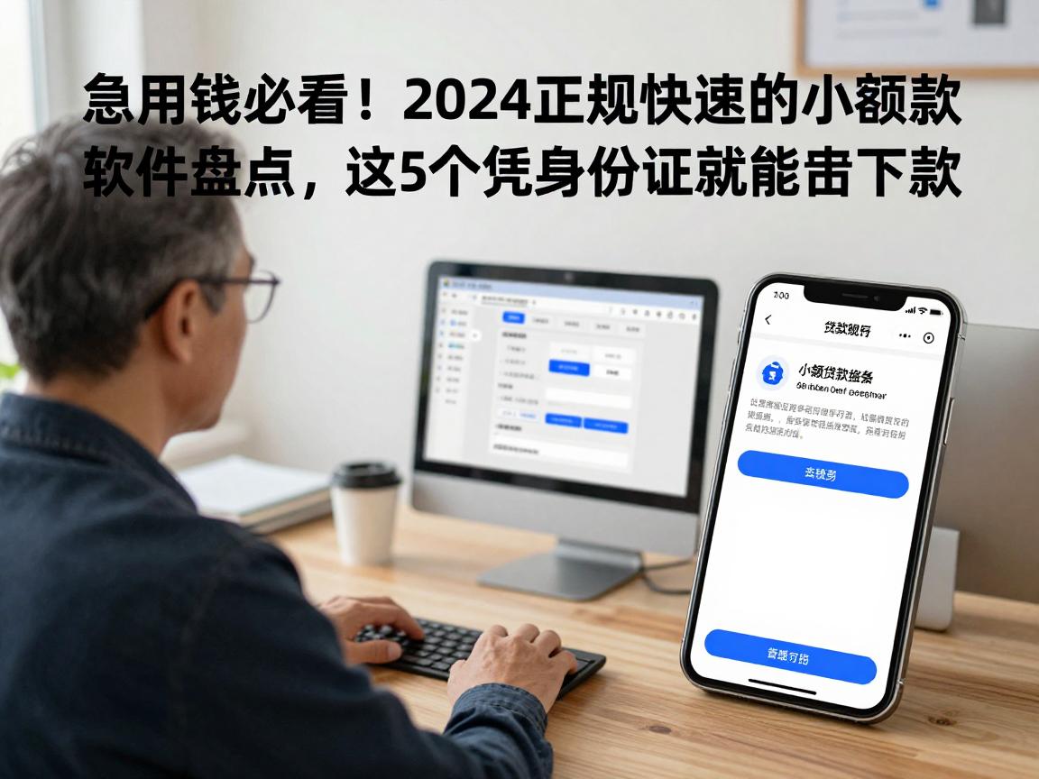 急用钱必看!2024正规快速的小额贷款软件盘点,这5个凭身份证就能下款