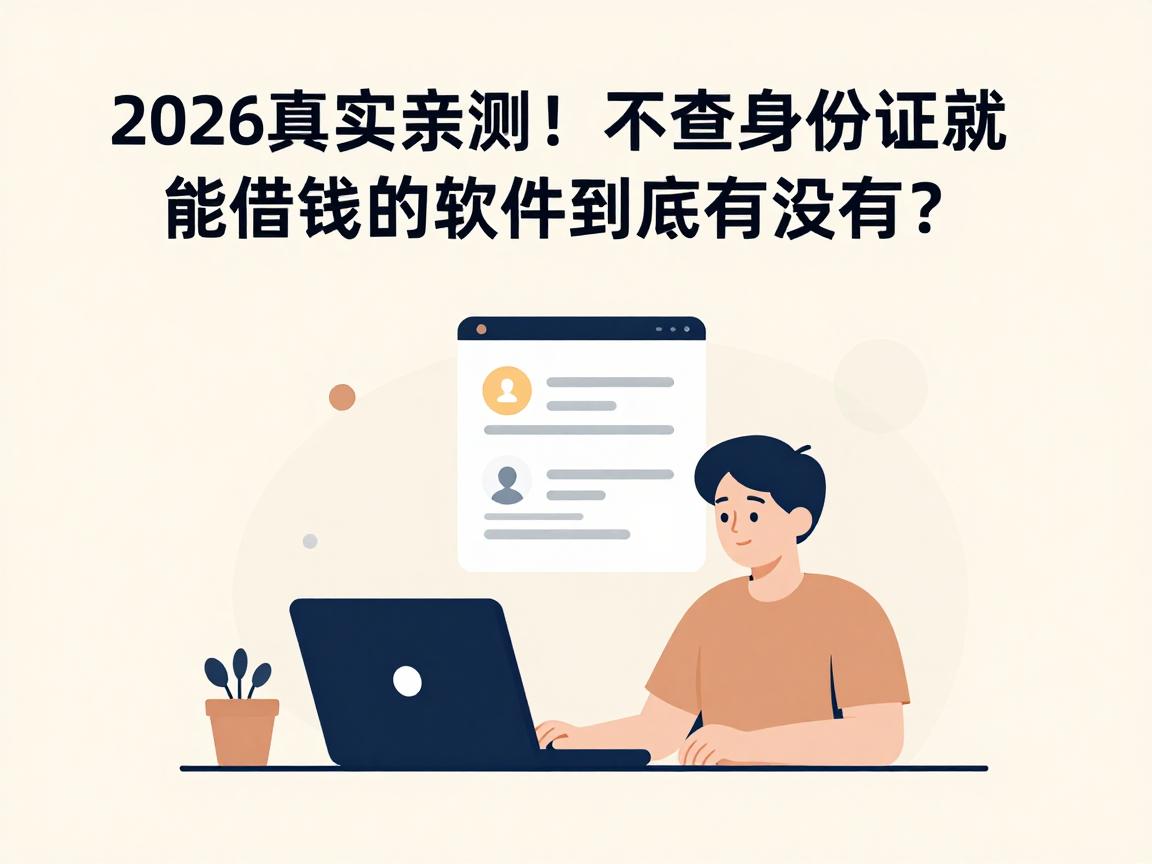 2026真实亲测!不查身份证就能借钱的软件到底有没有?深度揭秘