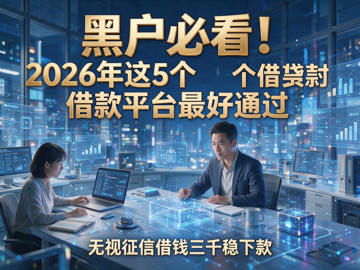 黑户必看!2026年这5个借款平台最好通过,无视征信借钱三千稳下款