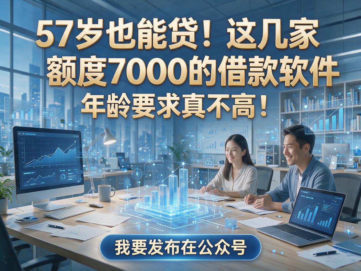 57岁也能贷!这几家额度7000的借款软件,年龄要求真不高