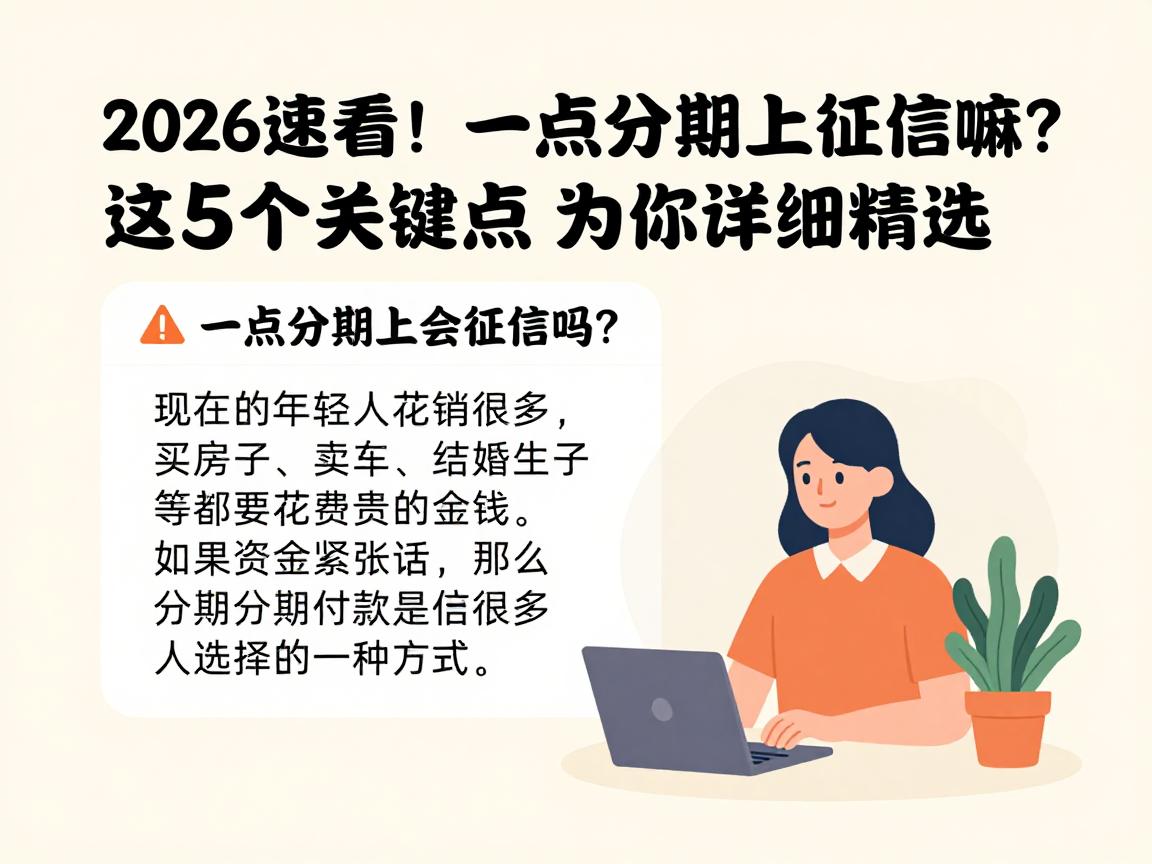 2026速看!一点分期上征信嘛?这5个关键点为你详细精选!