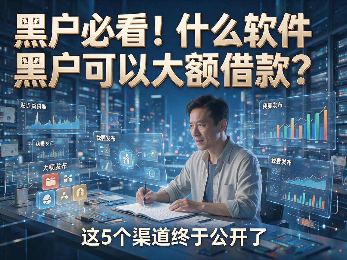 黑户必看!什么软件黑户可以大额借款?这5个渠道终于公开了