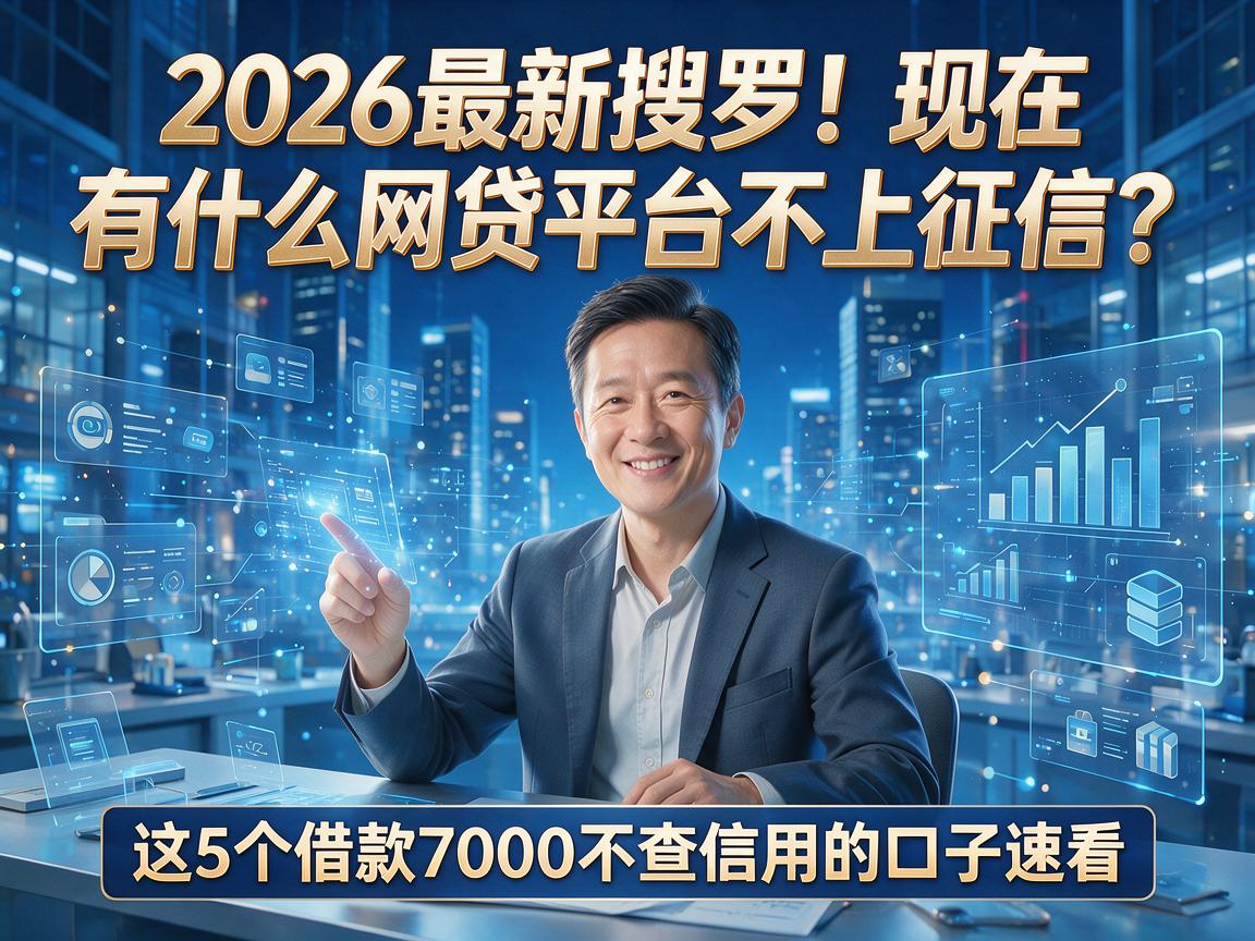 2026最新搜罗!现在有什么网贷平台不上征信?这5个借款7000不查信用的口子速看!
