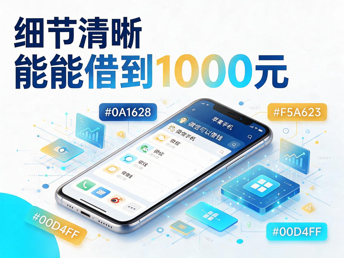 苹果手机微信可以借钱，这5个平台确认能借到1000元