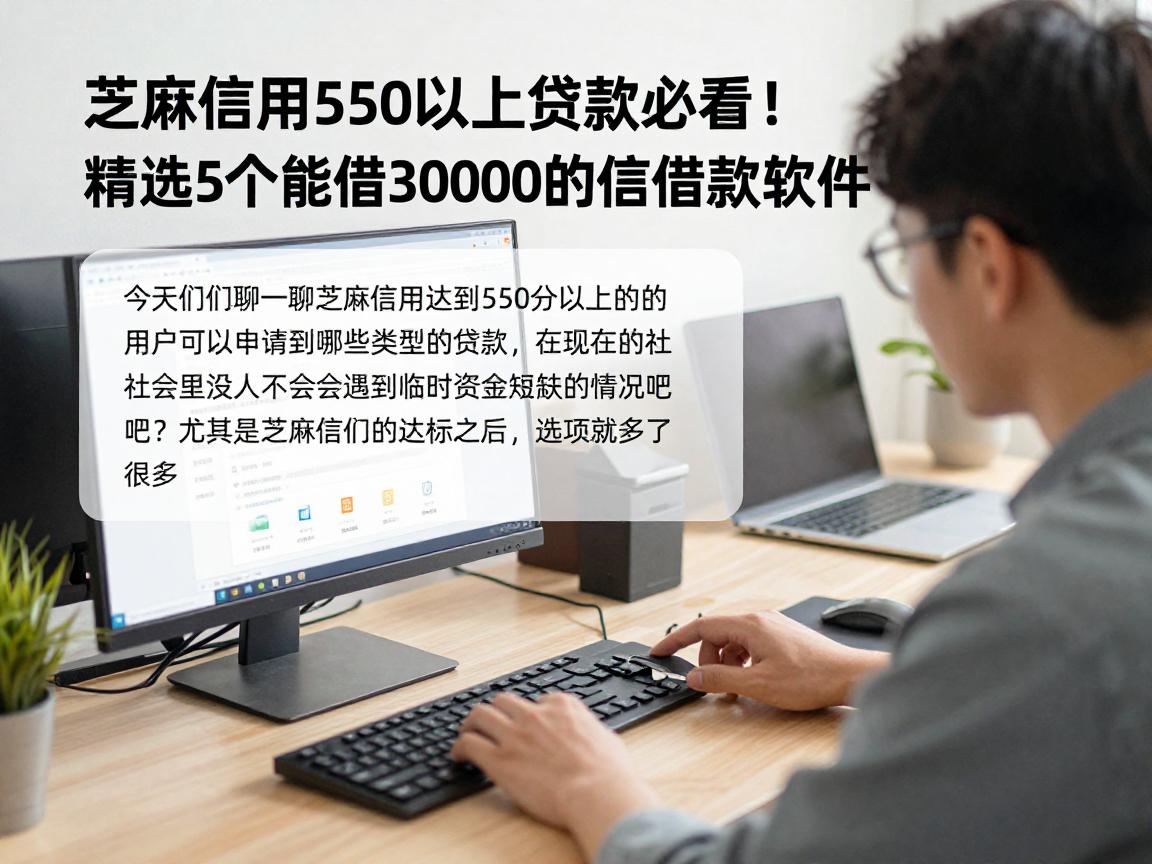 芝麻信用550以上贷款必看!精选5个能借30000的信用借款软件