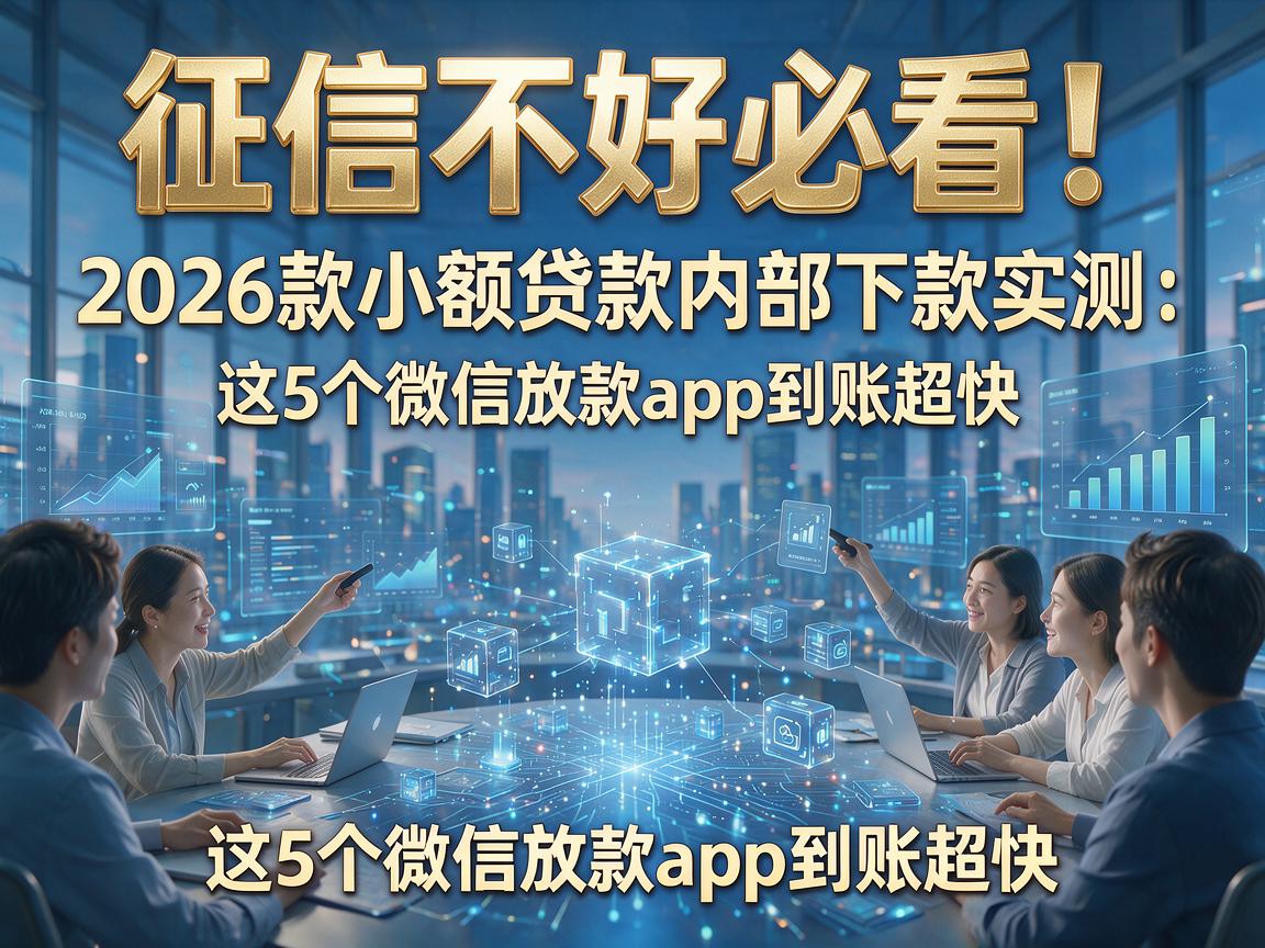 征信不好必看！2026款小额贷款内部下款实测：这5个微信放款App到账超快