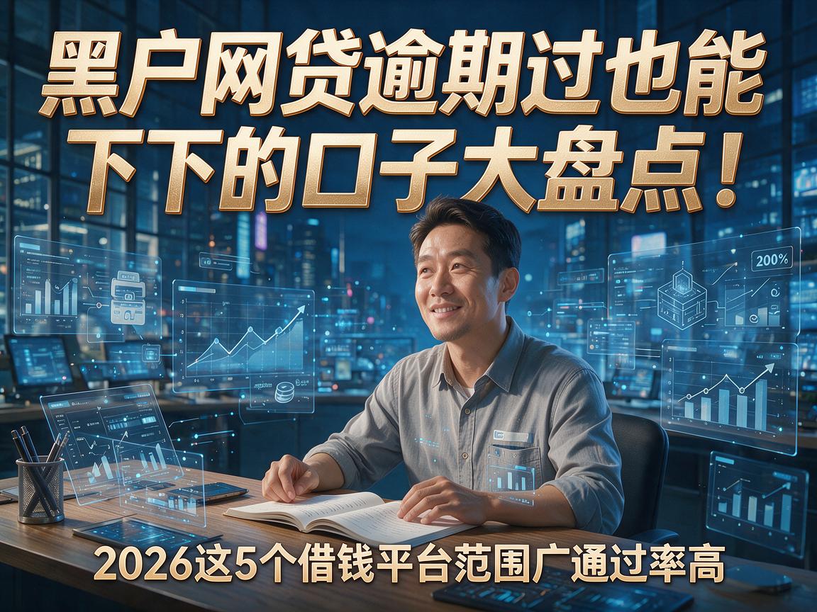 黑户网贷逾期过也能下的口子大盘点!2026这5个借钱平台范围广通过率高