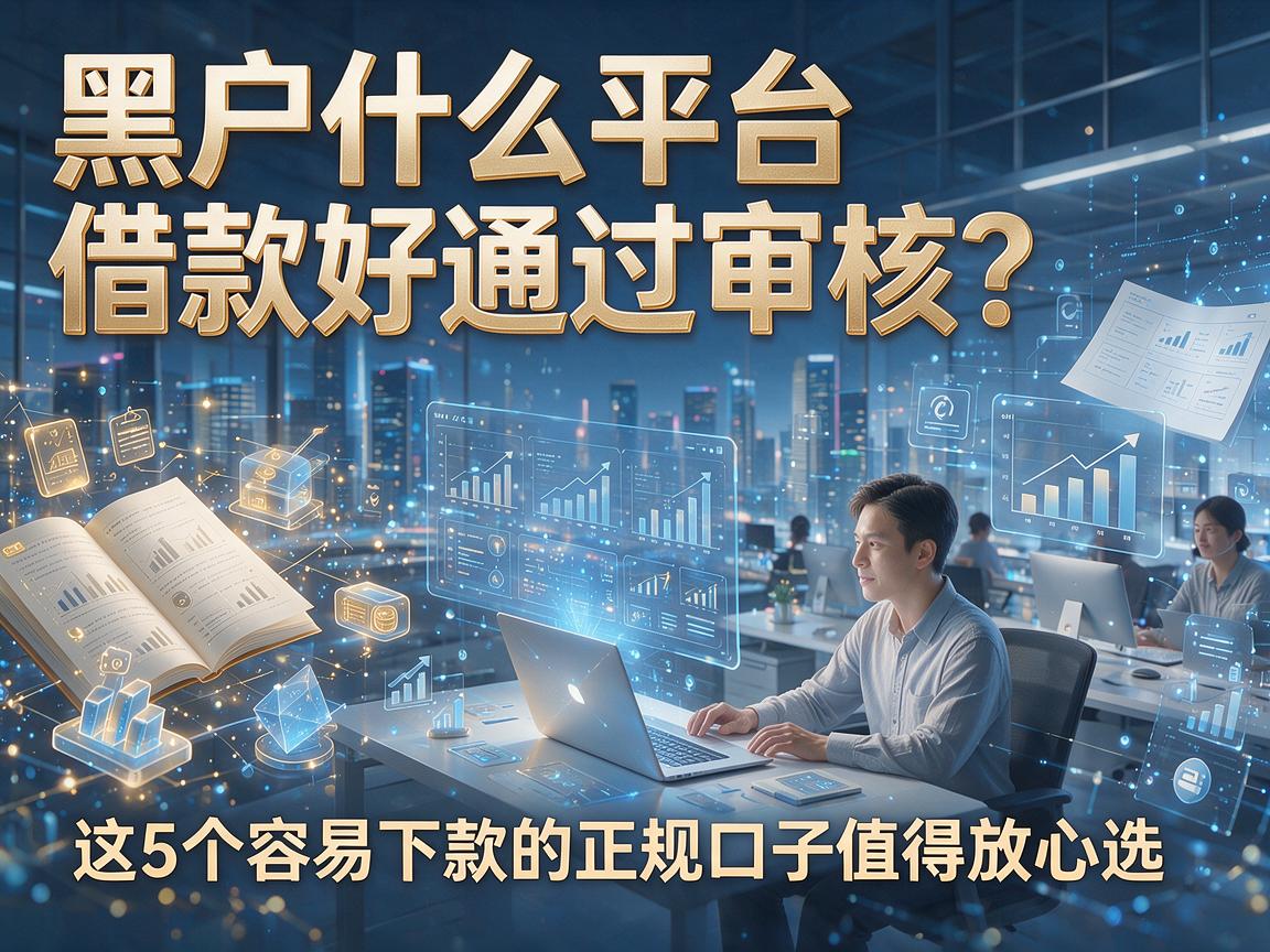 黑户什么平台借款好通过审核？这5个容易下款的正规口子值得放心选