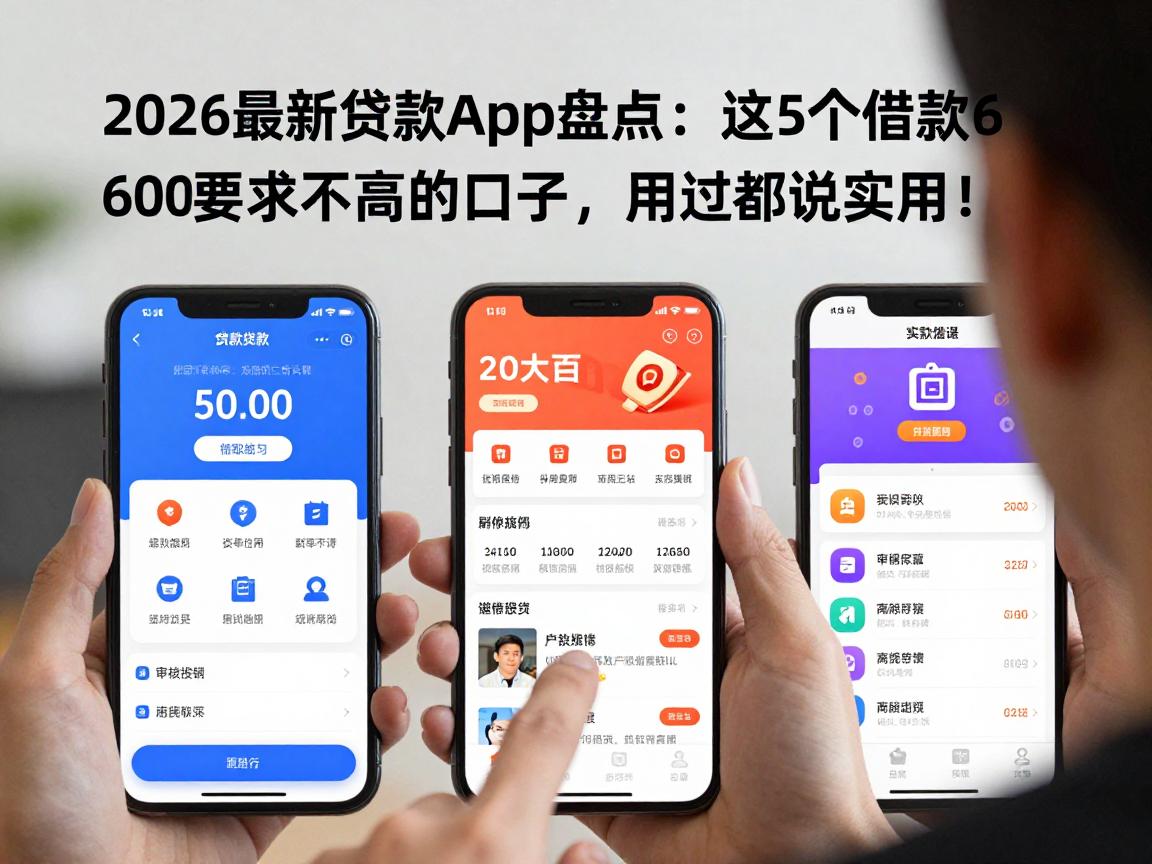 2026最新贷款app盘点：这5个借款6000要求不高的口子，用过都说实用！
