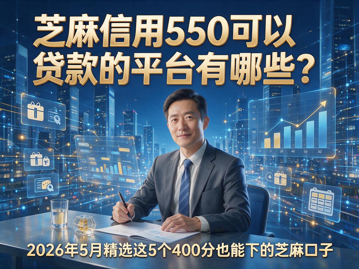 芝麻信用550可以贷款的平台有哪些？2026年5月精选这5个400分也能下的芝麻口子