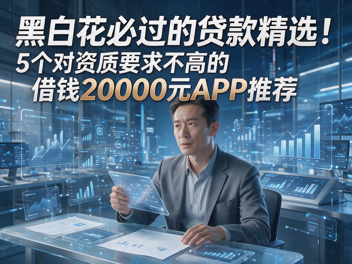 黑白花必过的贷款精选！5个对资质要求不高的借钱20000元APP推荐