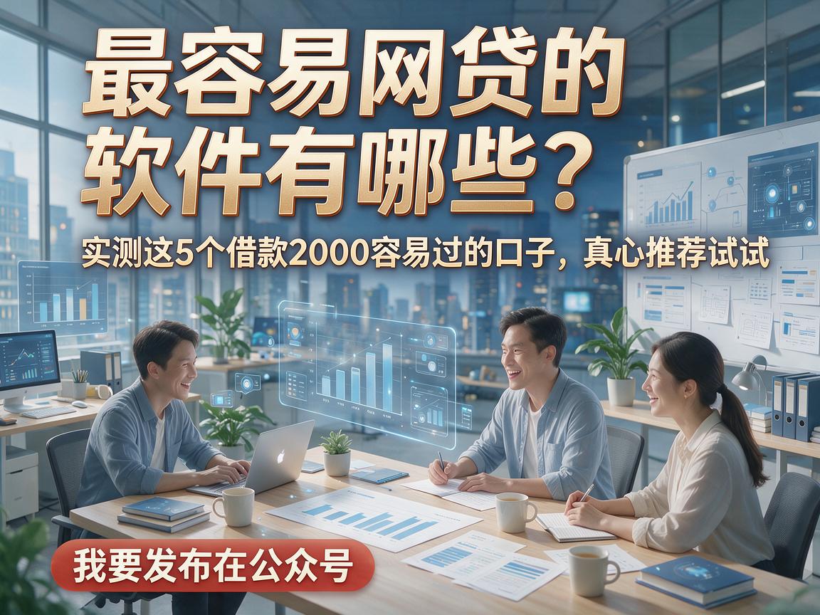 最容易网贷的软件有哪些?实测这5个借款2000容易过的口子,真心推荐试试!