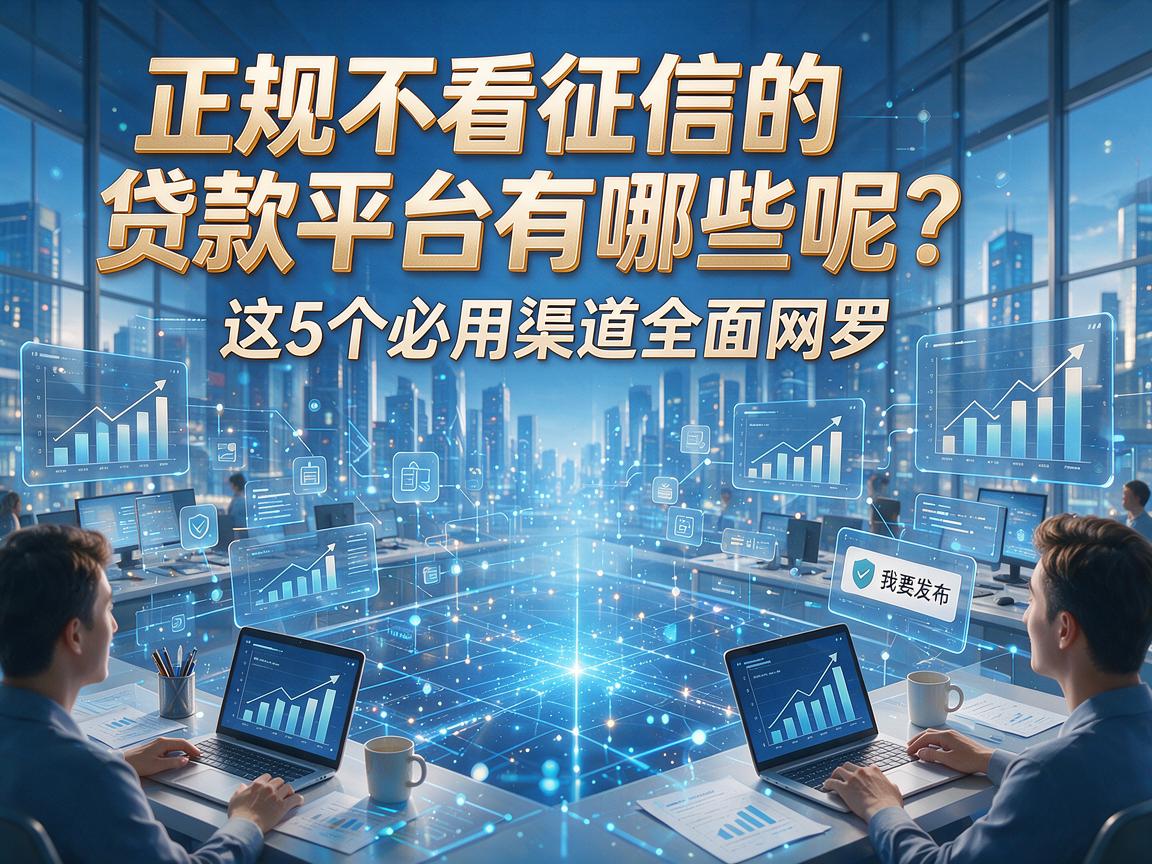 正规不看征信的贷款平台有哪些呢?这5个必用渠道全面网罗!