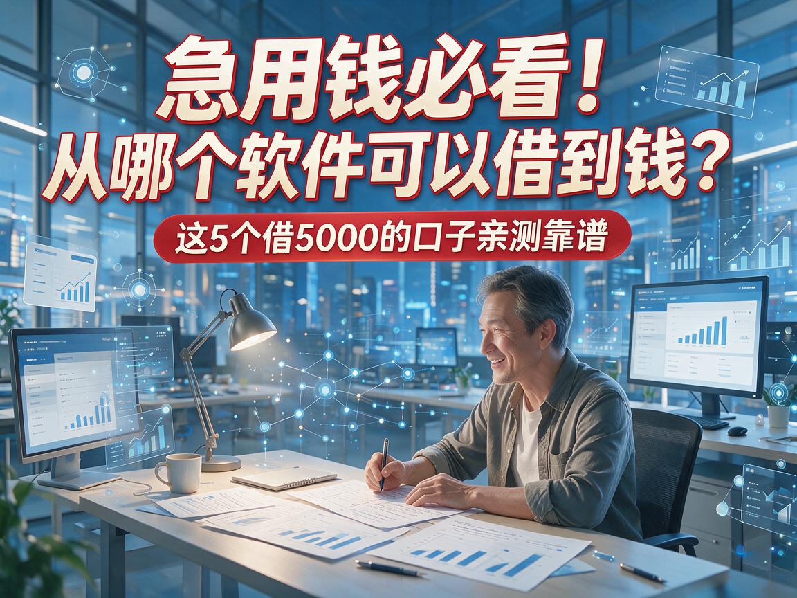 急用钱必看!从哪个软件可以借到钱?这5个借5000的口子亲测靠谱