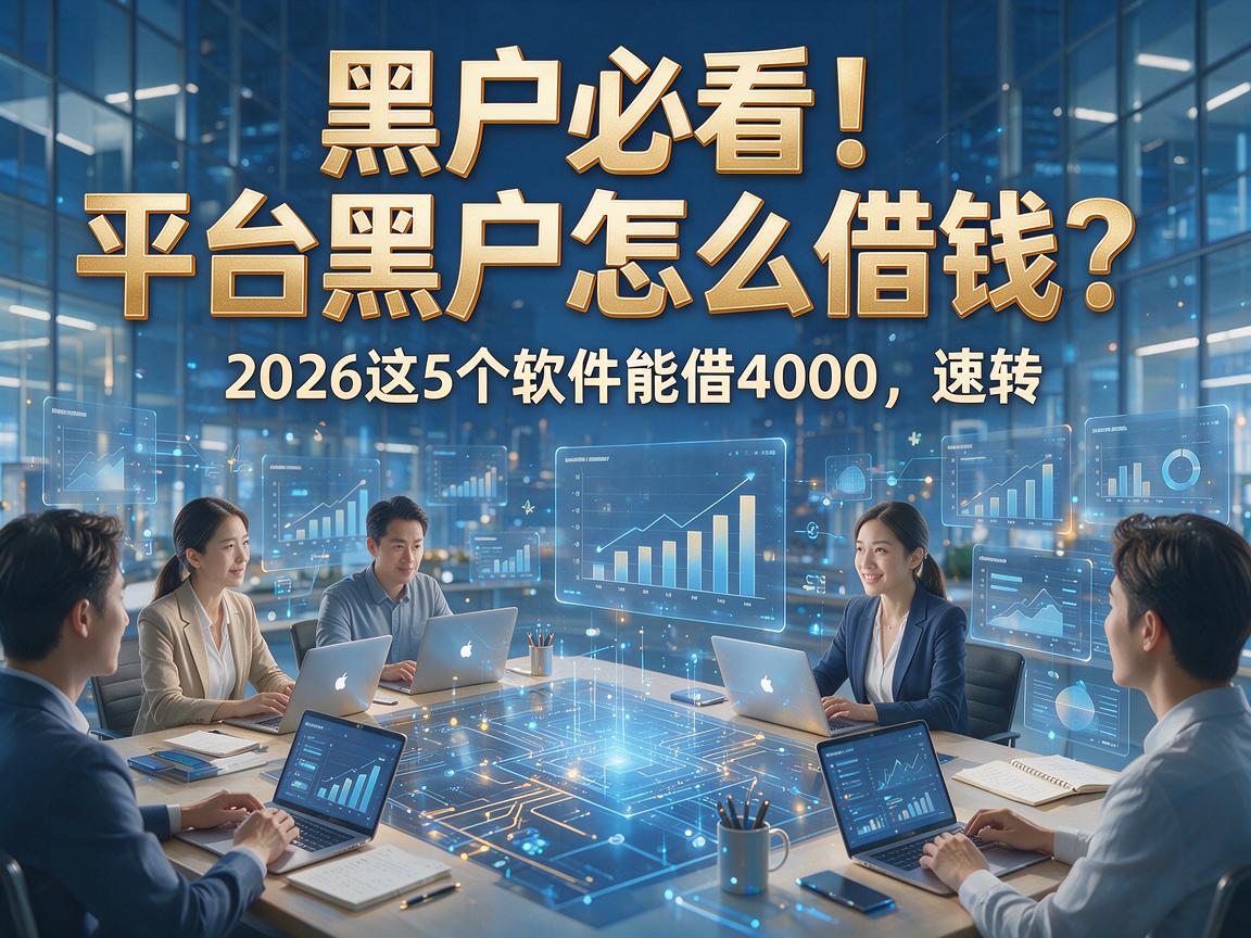 黑户必看!平台黑户怎么借钱?2026这5个软件能借4000,速转!