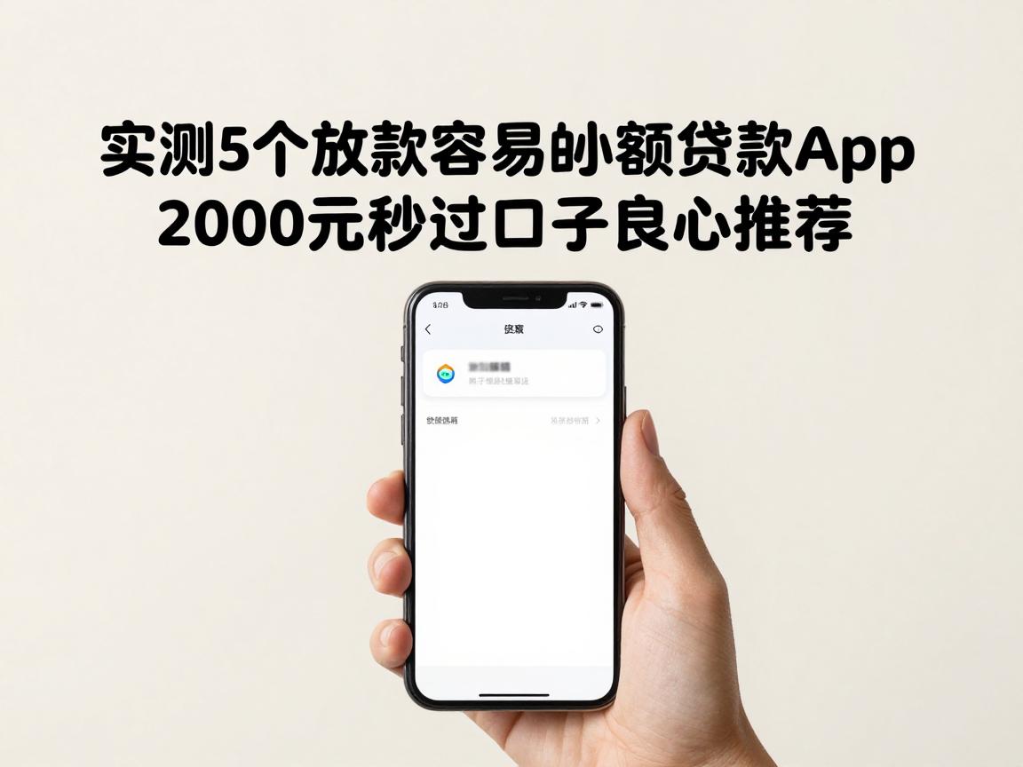 实测5个放款容易的小额贷款app,2000元秒过口子良心推荐