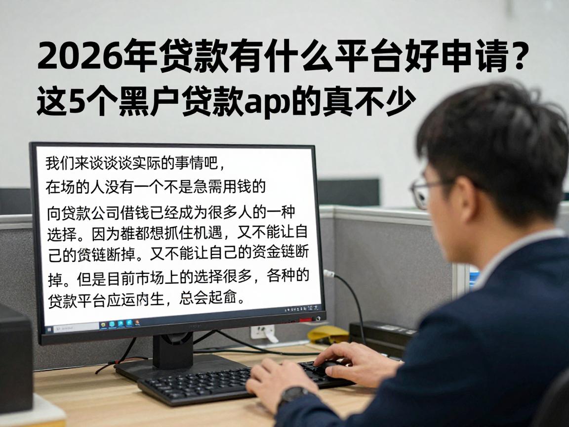 2026年贷款有什么平台好申请?这5个黑户贷款app可选的真不少,今天隆重优选!