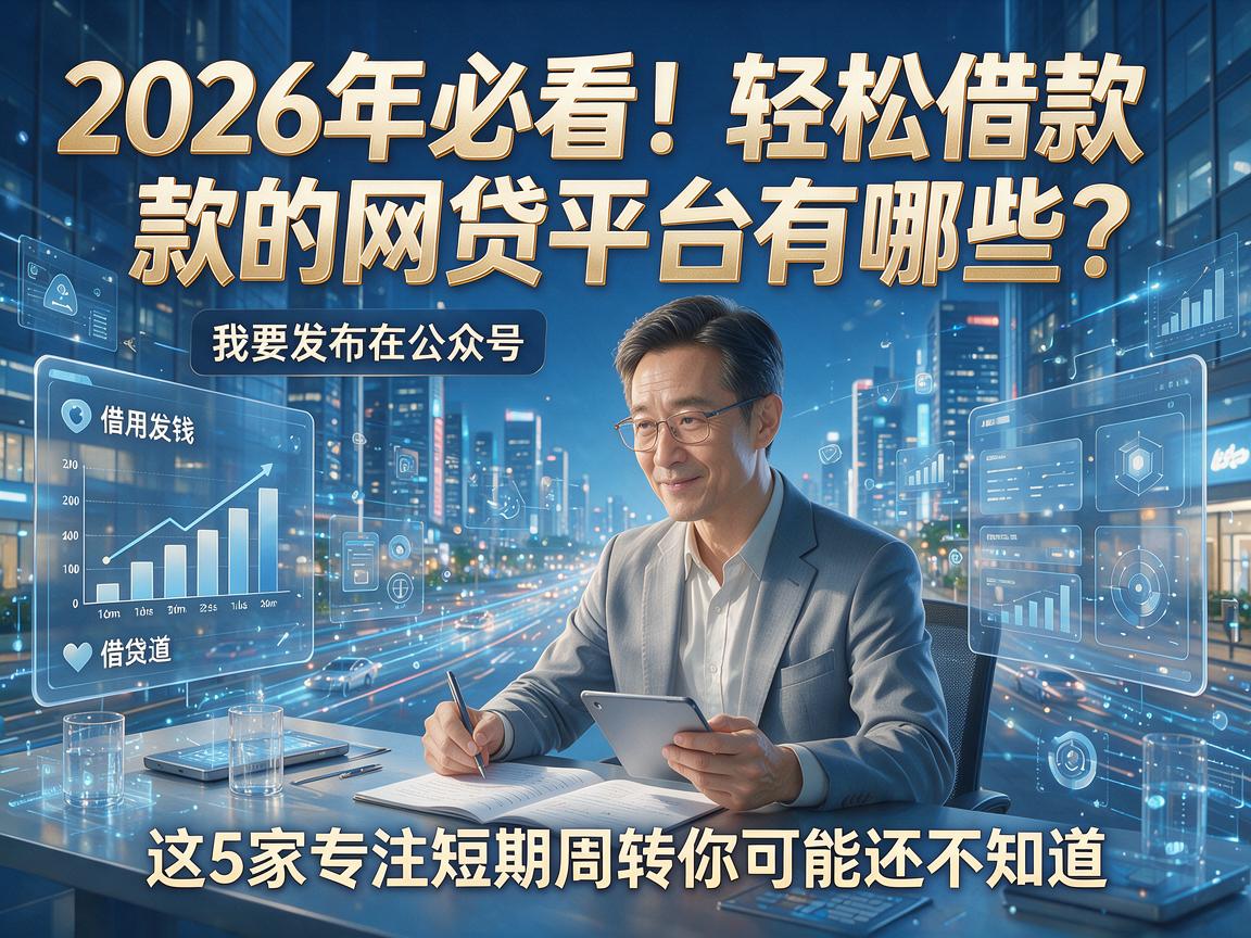2026年必看!轻松借款的网贷平台有哪些?这5家专注短期周转你可能还不知道