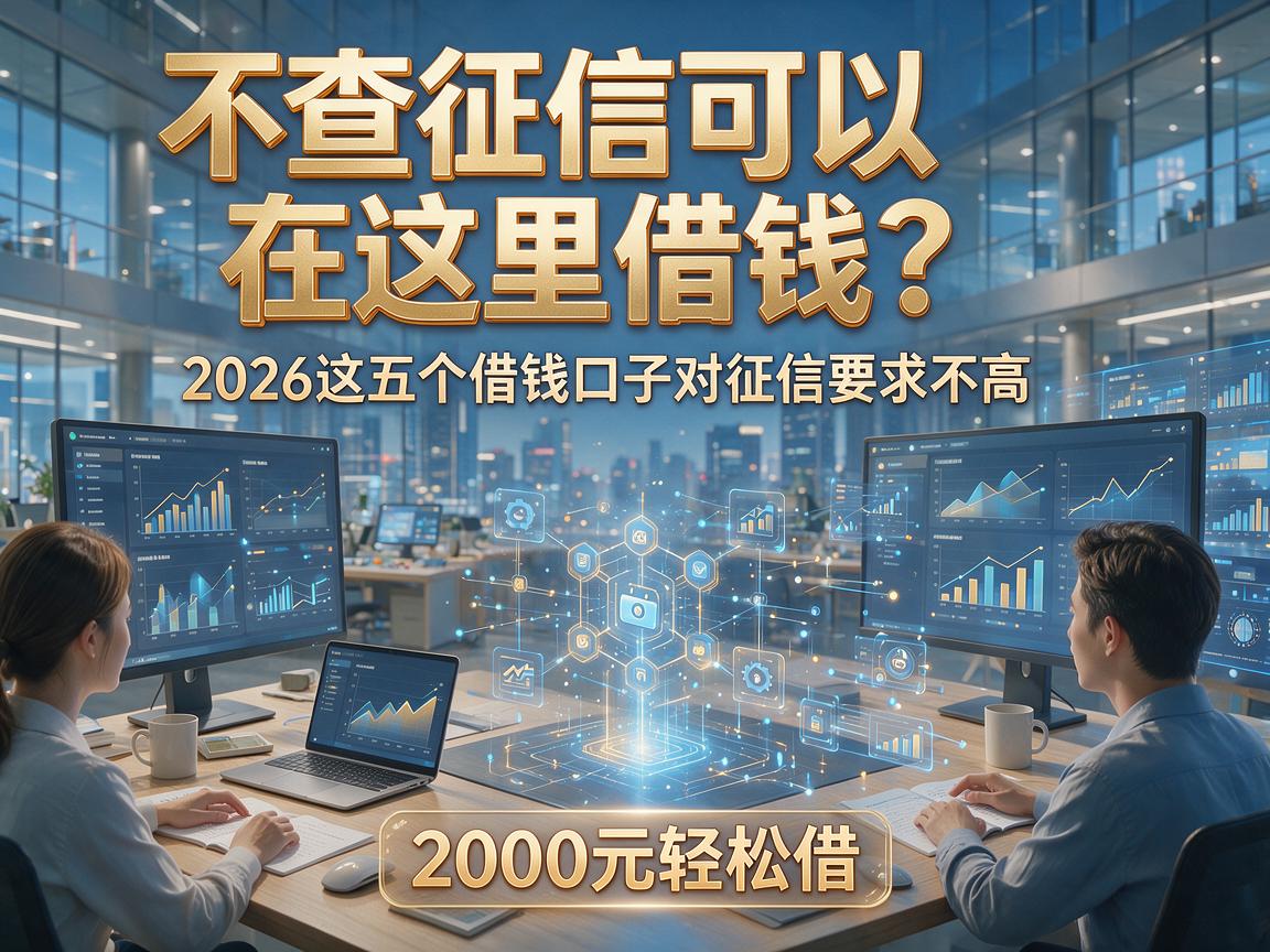 不查征信可以在那里借钱?2026这五个借钱口子对征信要求不高,2000元轻松借!