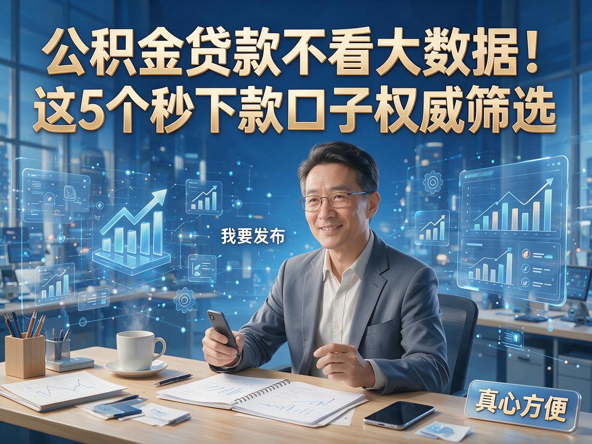 公积金贷款不看大数据!这5个秒下款口子权威筛选,真心方便