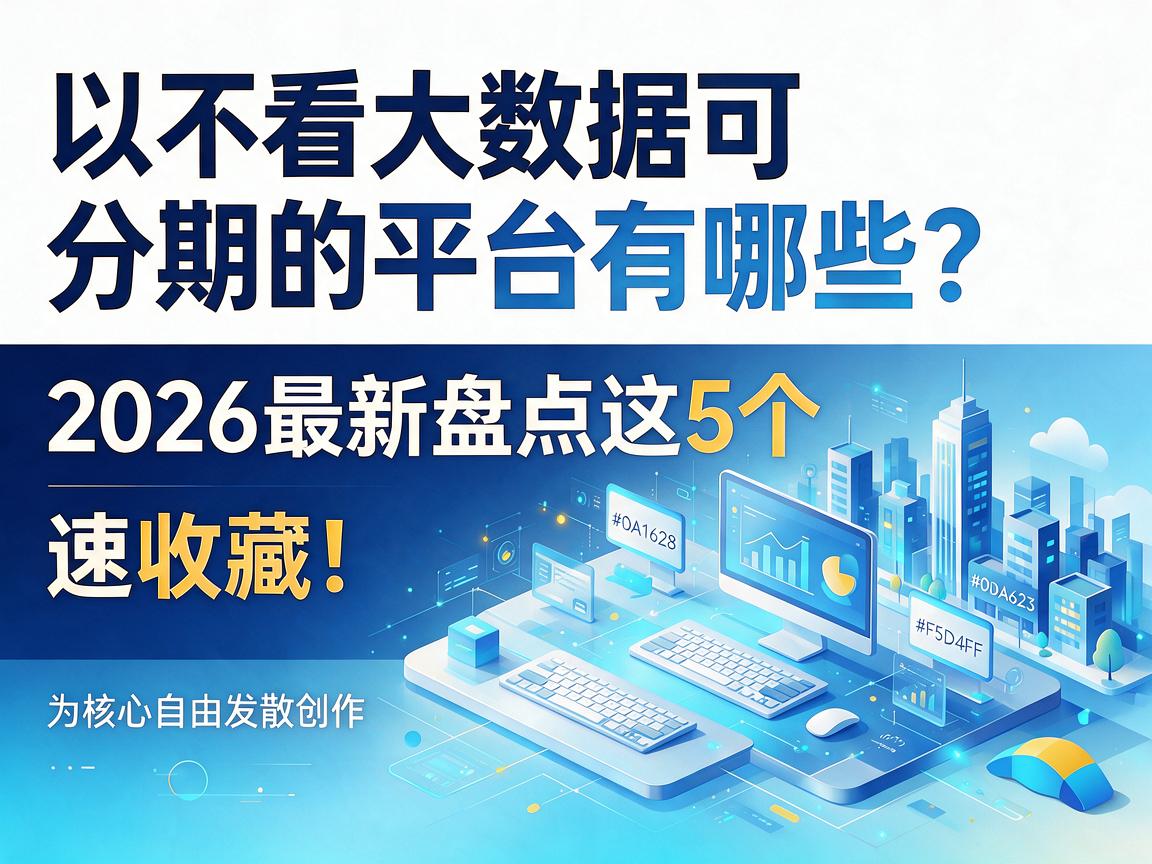 不看大数据可分期的平台有哪些?2026最新盘点这5个,速收藏!