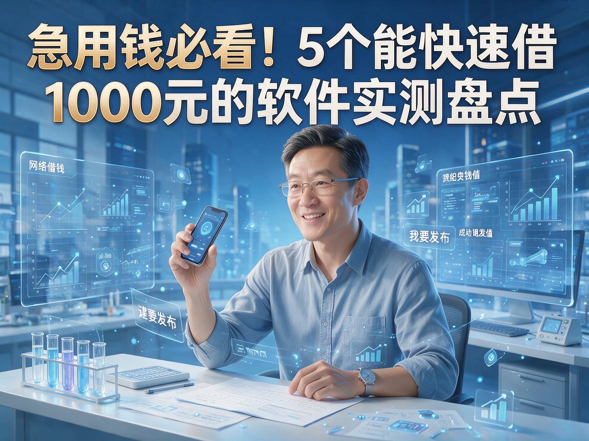 急用钱必看！5个能快速借1000元的软件实测盘点
