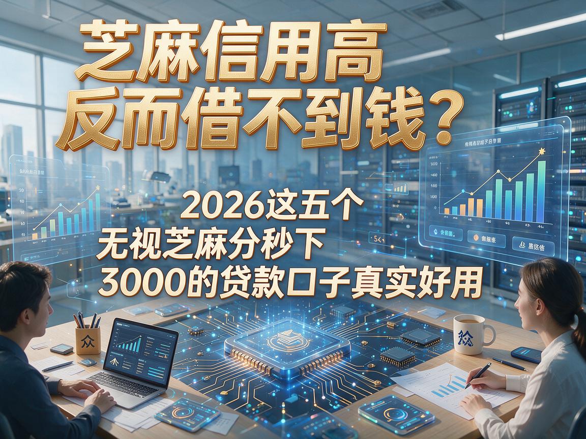 芝麻信用高反而借不到钱?2026这五个无视芝麻分秒下3000的贷款口子真实好用