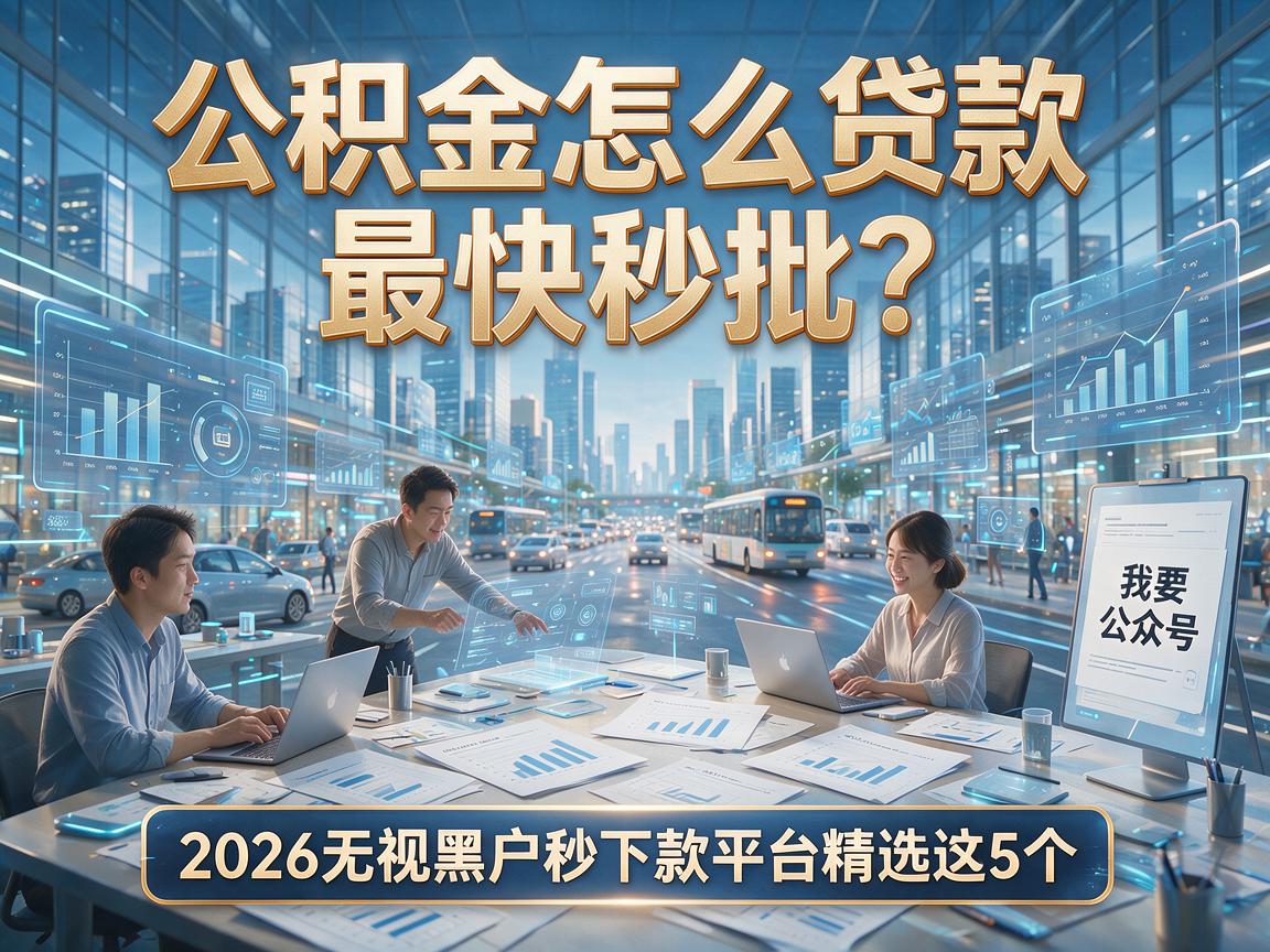 公积金怎么贷款最快秒批?2026无视黑户秒下款平台精选这5个!