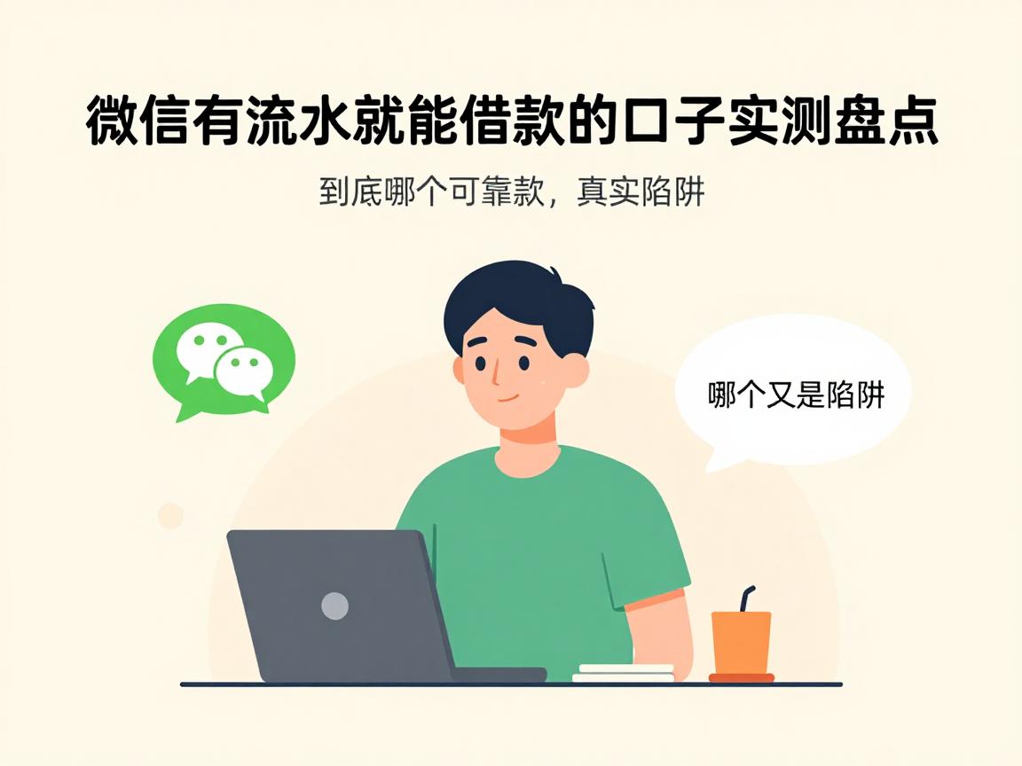 微信有流水就能借款的口子实测盘点,这5个真实下款