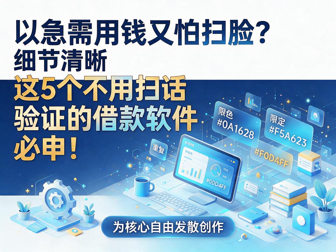 急需用钱又怕扫脸?这5个不用扫脸验证的借款软件必申!
