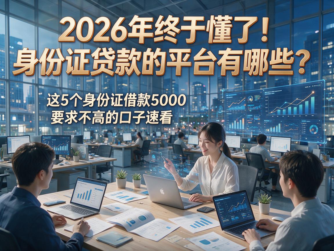 2026年终于懂了!身份证贷款的平台有哪些?这5个身份证借款5000要求不高的口子速看