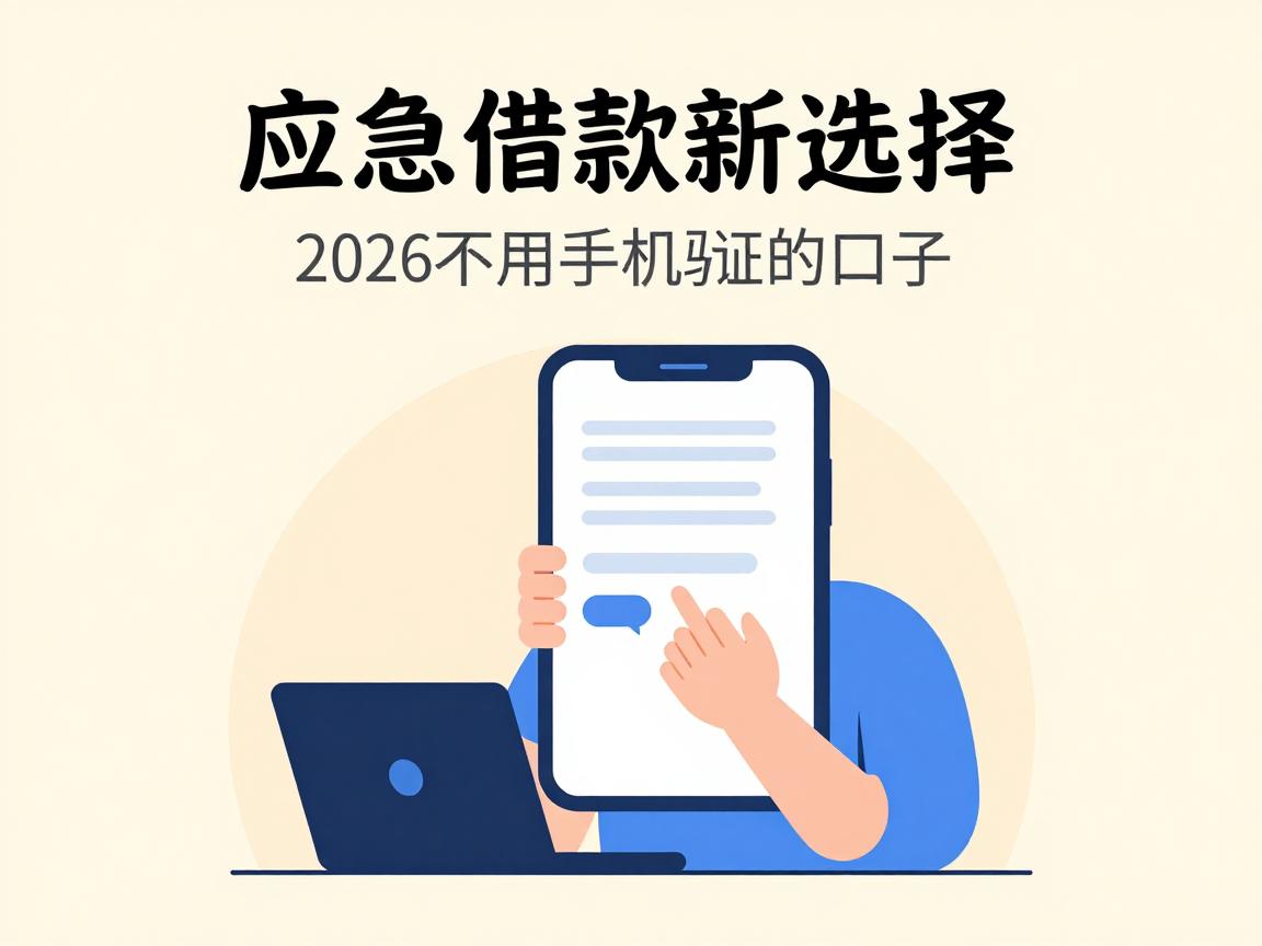 应急借款新选择！2026限时额度上线，这5个借钱不用手机验证的口子，2000元秒批用过都说方便