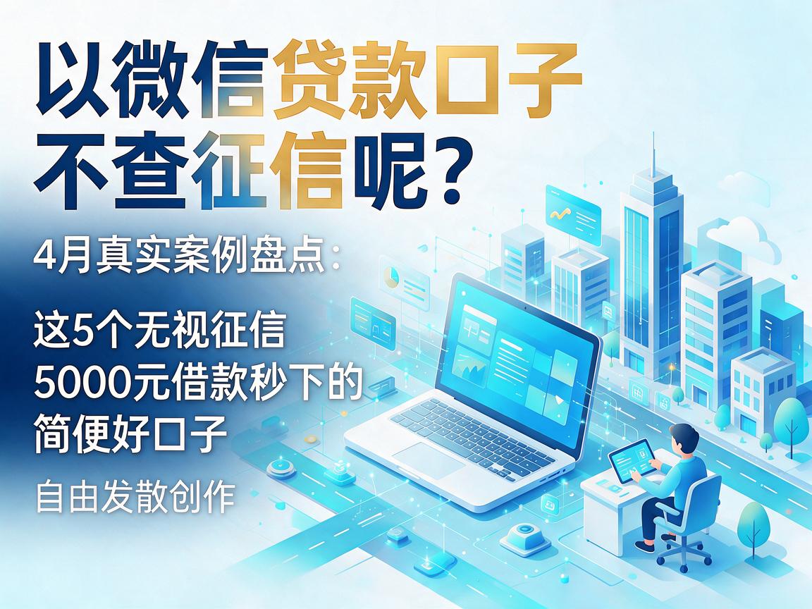 微信贷款口子不查征信呢？4月真实案例盘点：这5个无视征信、5000元借款秒下的简便好口子