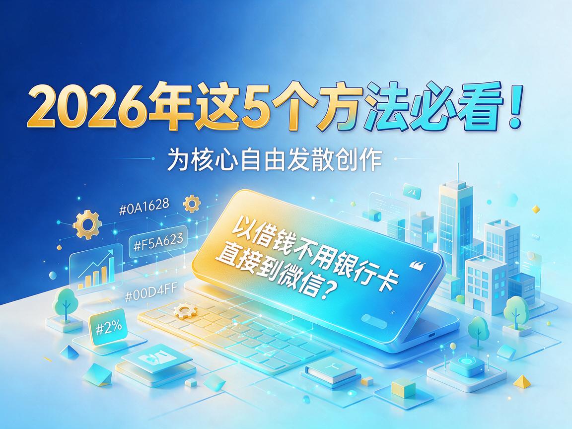 借钱不用银行卡直接到微信?2026年这5个方法必看!