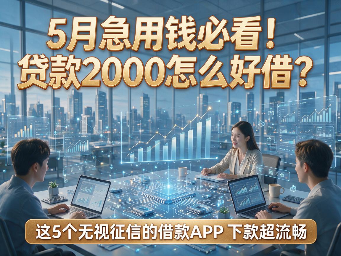 5月急用钱必看！贷款2000怎么好借？这5个无视征信的借款APP下款超流畅