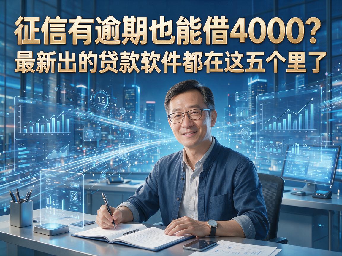 征信有逾期也能借4000?最新出的贷款软件都在这五个里了!