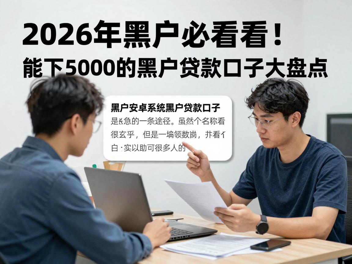 2026年黑户必看!5个安卓系统能下5000的黑户贷款口子大盘点